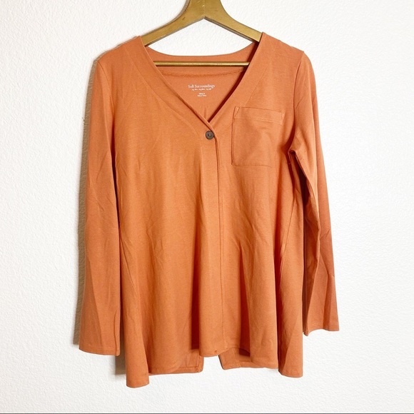 Soft Surroundings- Popover Tunic Top Blouse - Picture 1 of 7